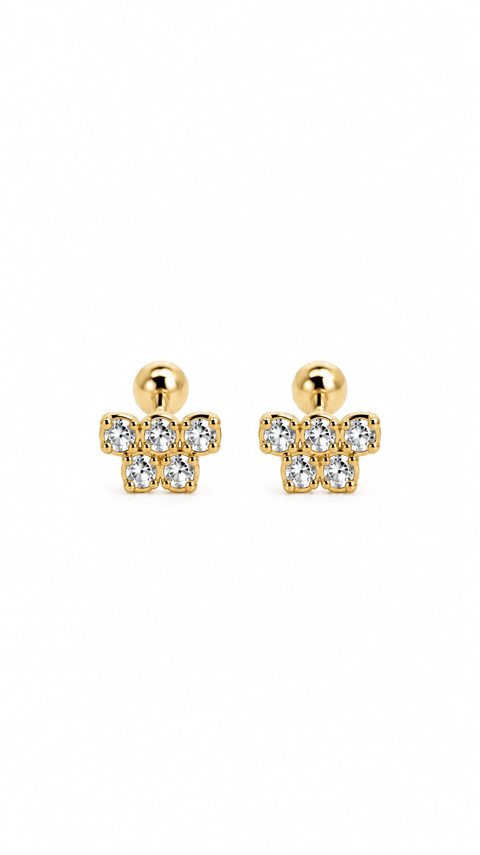 Elowen Crystal Cluster Studs